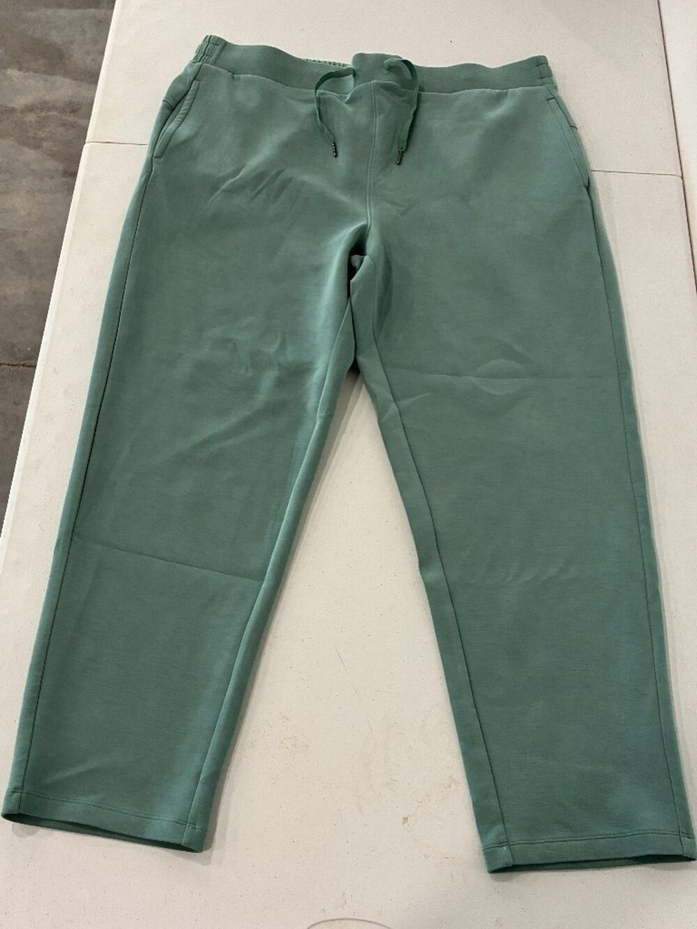 Member's Mark XL Sandwash Modal Straight Leg Pants Sage Green Soft Athleisure